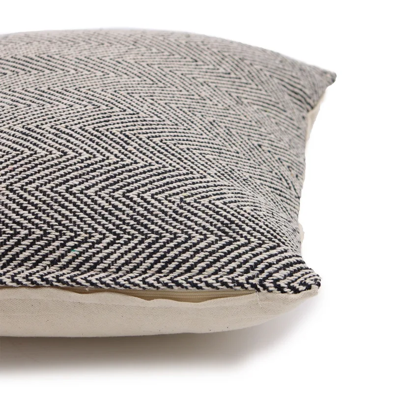 Classic Cushion Cover - Herringbone Fine Grey - 40x40cm — foto 3