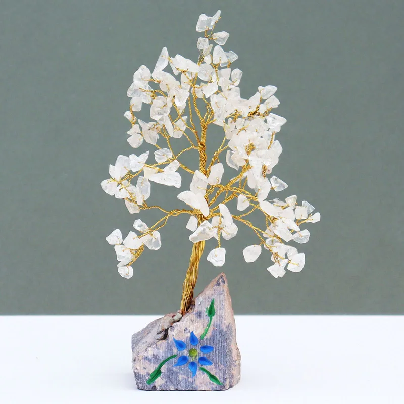 Rock Crystal Gemstone Albero 160 Stones