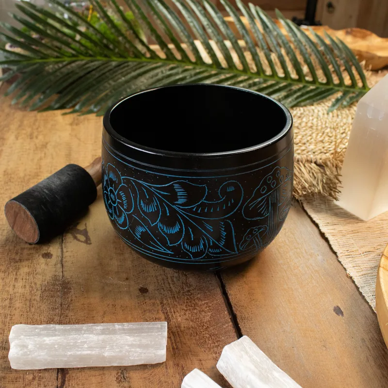 Cauldron Singing Bowl Magic Mushroom Blu — foto 6