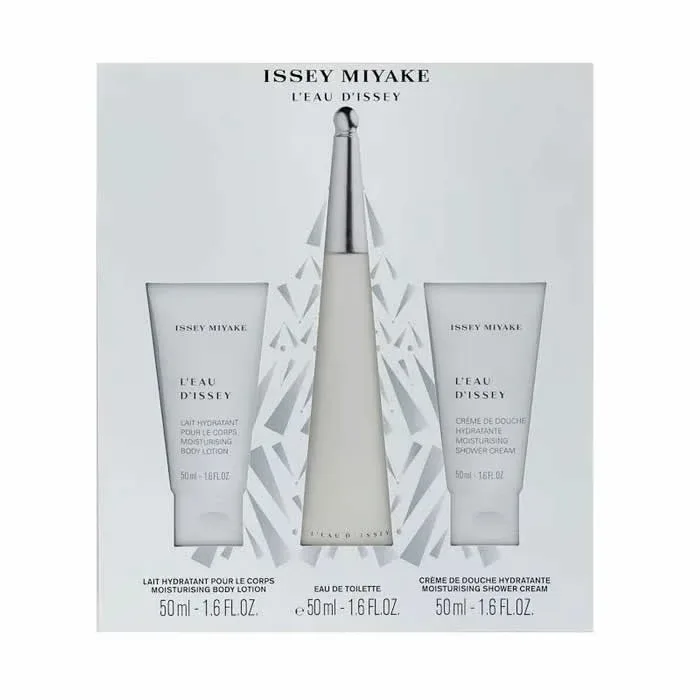 Issey Miyake L'Eau D'Issey Eau De Toilette Spray 50ml Set 3 Parti