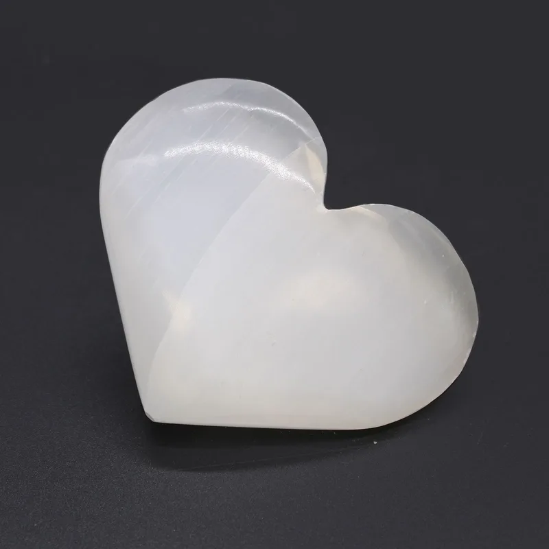 Selenite Heart - 5-6 cm — foto 2