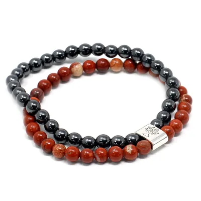 Bracciale Gemma Magnetica - Rosso Pietra Lunare — foto 5