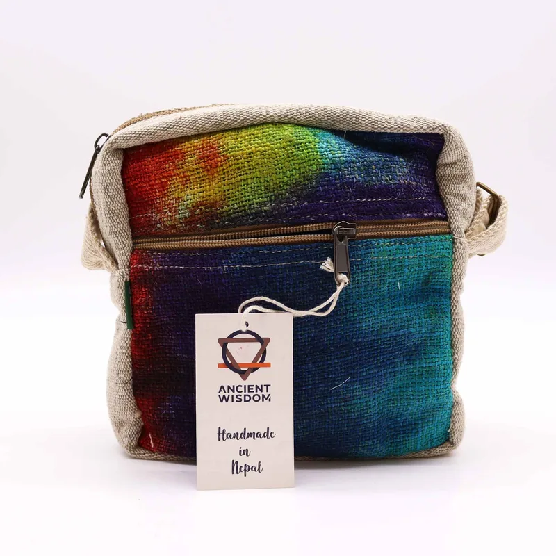 Tiedye Hemp Messegner Bag 1 Zip — foto 2