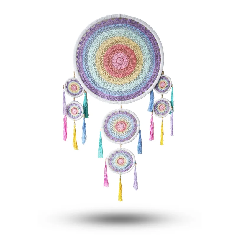 Large Dreamcatcher (55cm) - Pastel Rainbow — foto 2