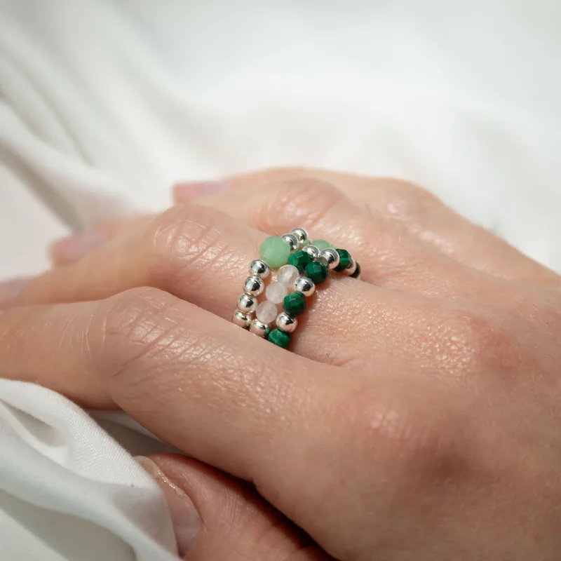 Nymph Spirit Gemstone Ring Set - Forest Spirit — foto 4