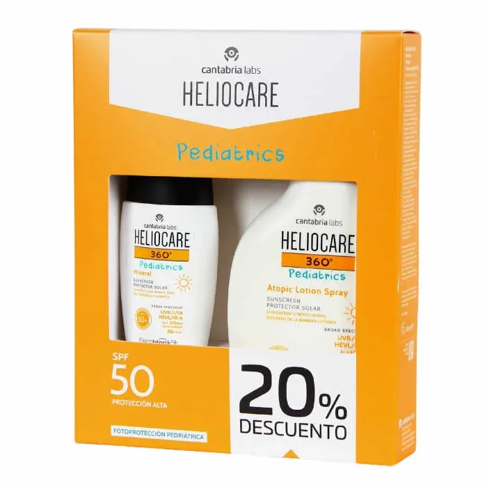 Heliocare Pediatrics Atopic Lotion Spray Spf50 250ml Set 2 Parti