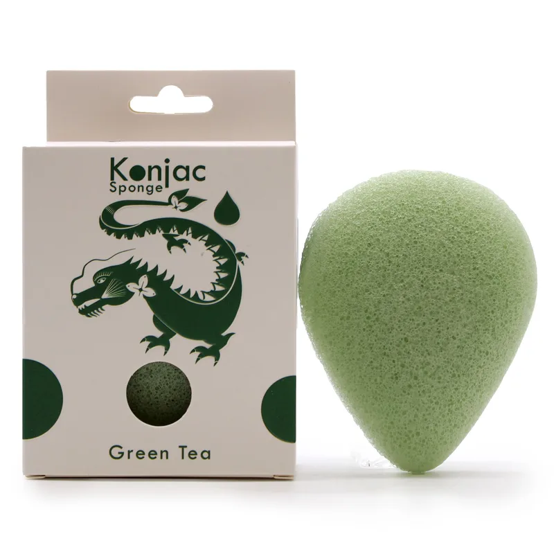 Teardrop Konjac Sponge - Verde Tè - Protective — foto 1