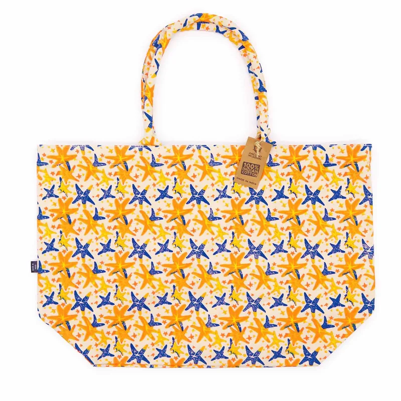 Big Bright Bag Abstract Starfish