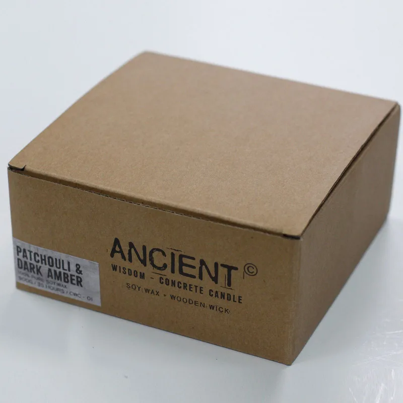 Large Concrete Soy Candela Patchouli & Dark Ambra — foto 3