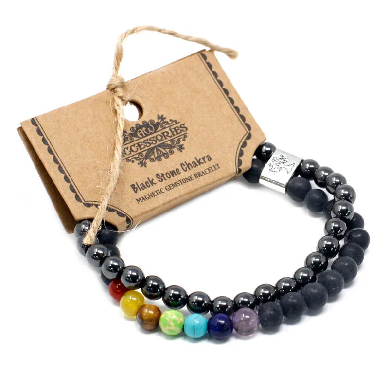 Bracciale Gemma Magnetica - Pietra Nera Chakra — foto 3