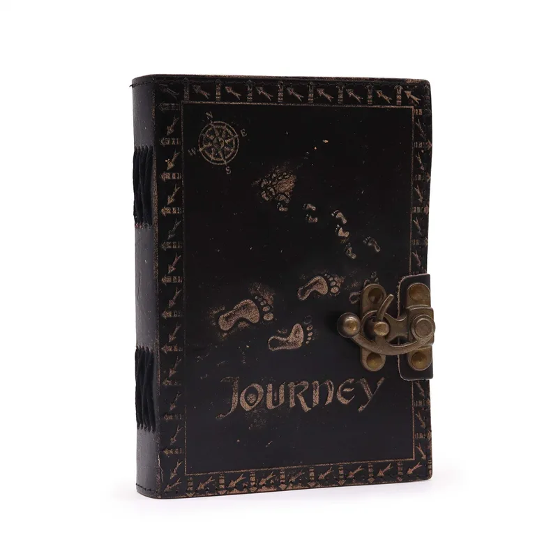Leather Journel Plain Paper Journey Dark Tan — foto 1