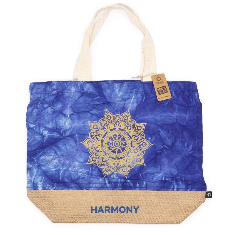 All Naturale Bag Blu Stonewash Mandala Harmony