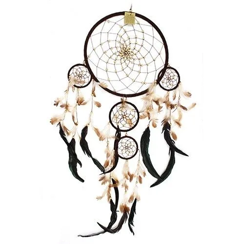 Bali Dreamcatcher - Large Round - Cream/Coffee/Choc — foto 3
