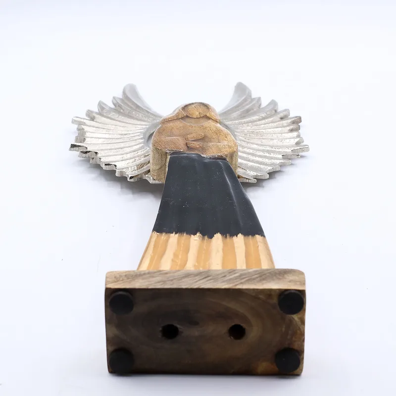 Large Mango Legno Gardian Angel Metal Wings & Enamel Detail — foto 5