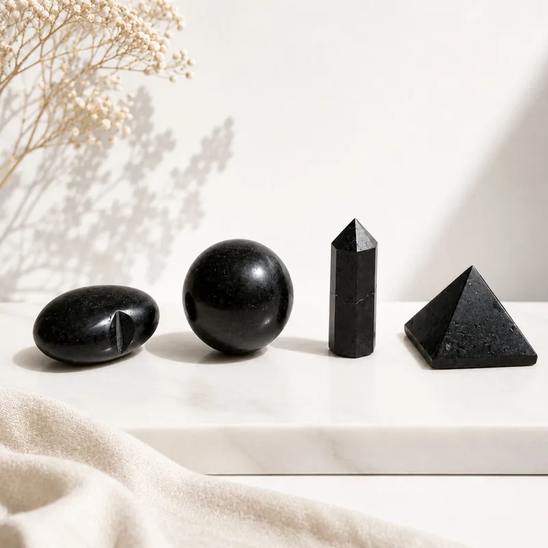 Four Gemstone Shapes - Nero Tourmaline — foto 4