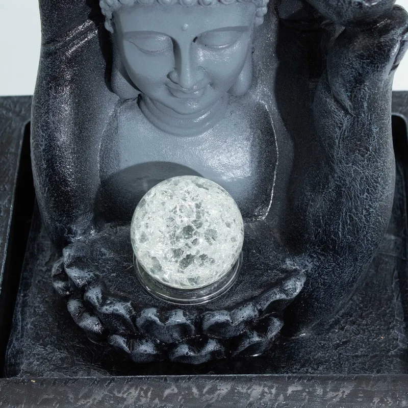 Buddha Hand & Head Tabletop Water Feature — foto 3
