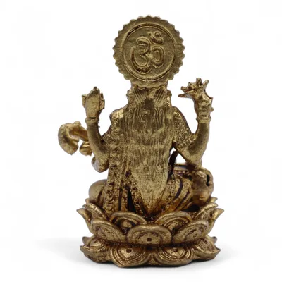 Brass Miniature Gods - Sarswati (22gms) - 34mm — foto 4