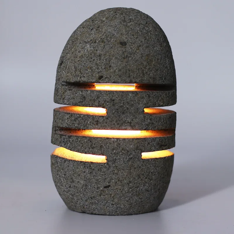 Naturale Riverstone Candela Porta Standing Stone Cut — foto 3