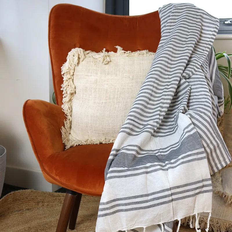 Hamman Spa Towel - Charcoal - 90x170cm — foto 5