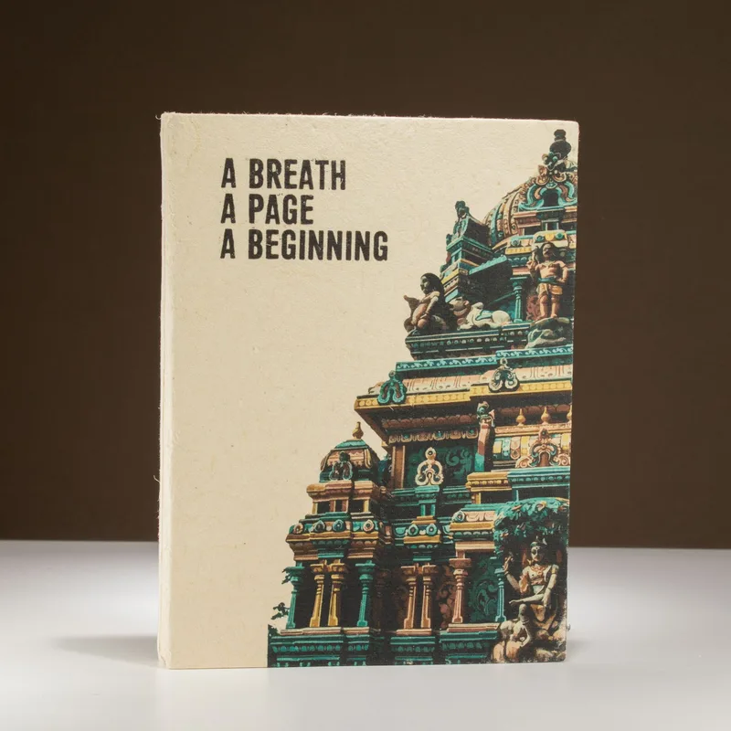 Lrg Lokta Inspiration Notebook (21x15cm) - 45 leafs - A Breath - inc bookmark — foto 4