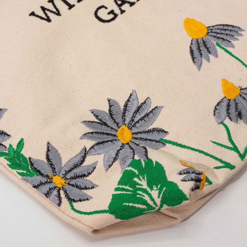 Agnes + Cat Wildflower Garden Tote Bag Purple Fiori — foto 2