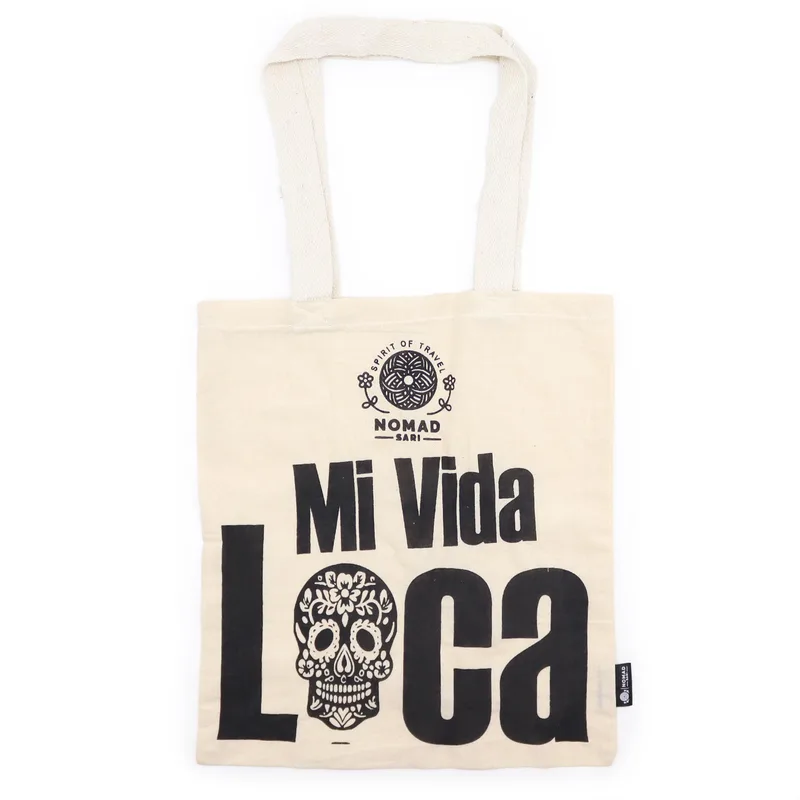 Nomad Sari Iconic Basic Tote Bag - Mi Vida Loca - Naturale 4oz