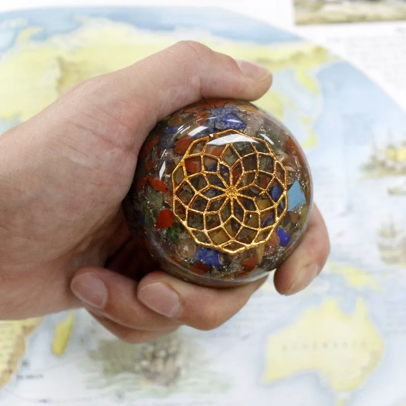 Orgonite Desk Power Packs Multi Stone Dome — foto 1