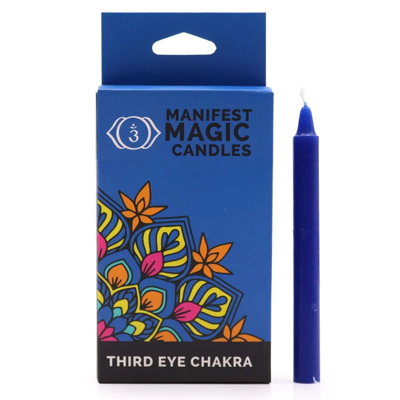 Manifest Magic Candele (pack of 12) - Dark Blu - Third Eye Chakra
