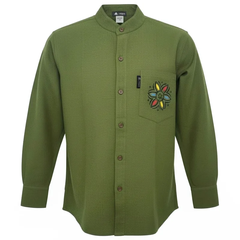 Nomad Sari Kathmandu Shirt Forest Verde XXL — foto 2
