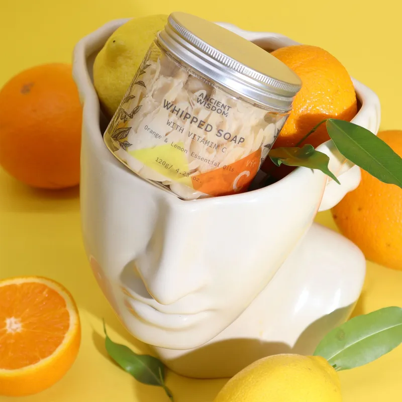 Aromatherapy Whipped Sapone with Vitamin C
