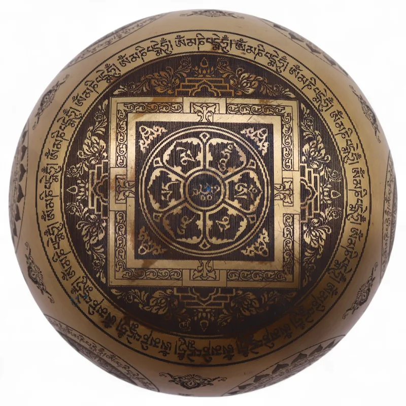 Puro Brass Etched Yogi Set of 4 Approx 3.85kg — foto 5