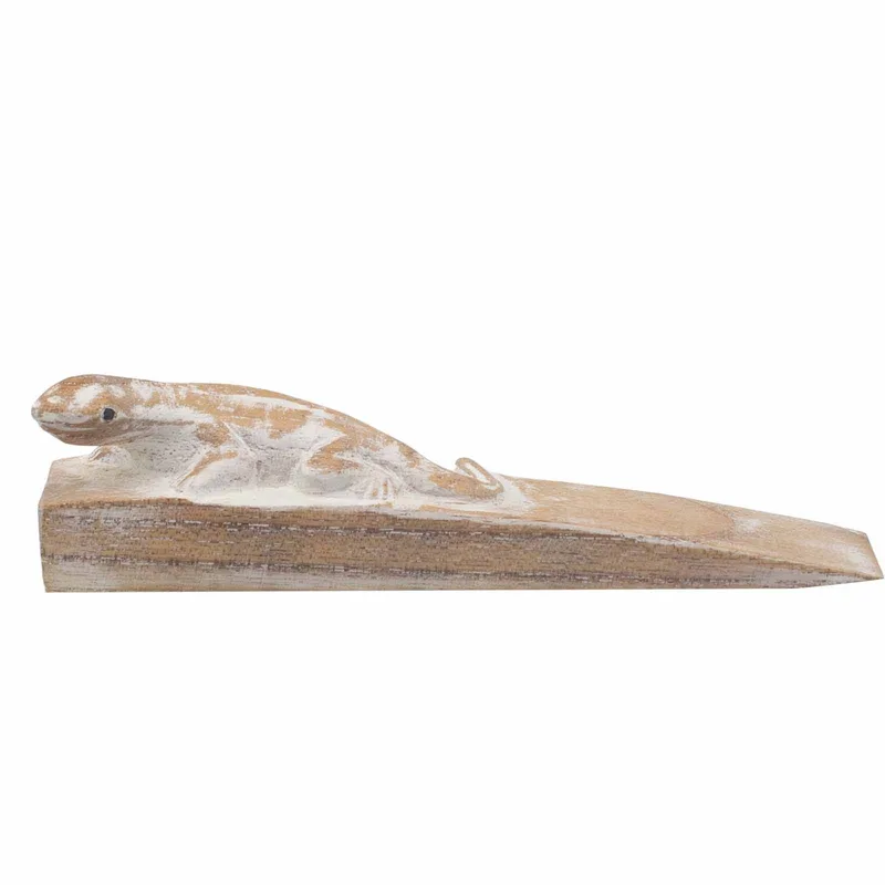 Hand carved Doorstop Gecko — foto 2