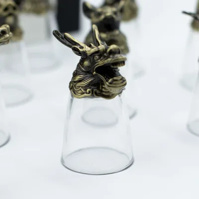Bottom Up Shot Glasses Forest & Mystical Creatures Antique Bronze — foto 1