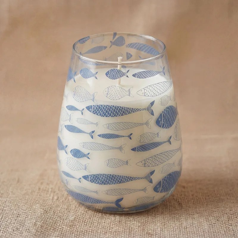 Tall Glass Jar Candele Seabreeze — foto 3