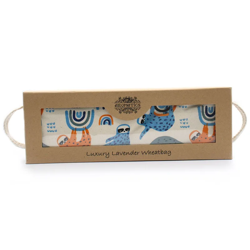Luxury Lavanda Wheat Bag in Gift Scatola Lazy Sloth