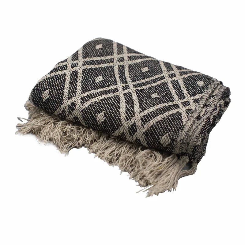 Boho Comfort Throws Nero & Biege Regency — foto 2