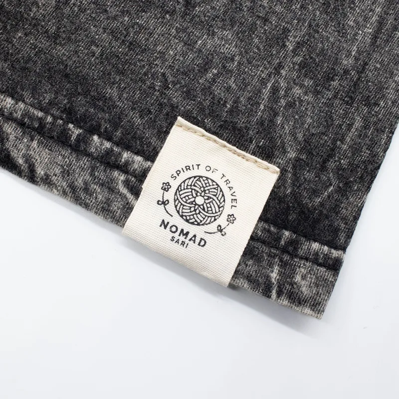 Nomad Sari Stonewashed Cotton T-Shirt Rebel Charcoal Medium — foto 4