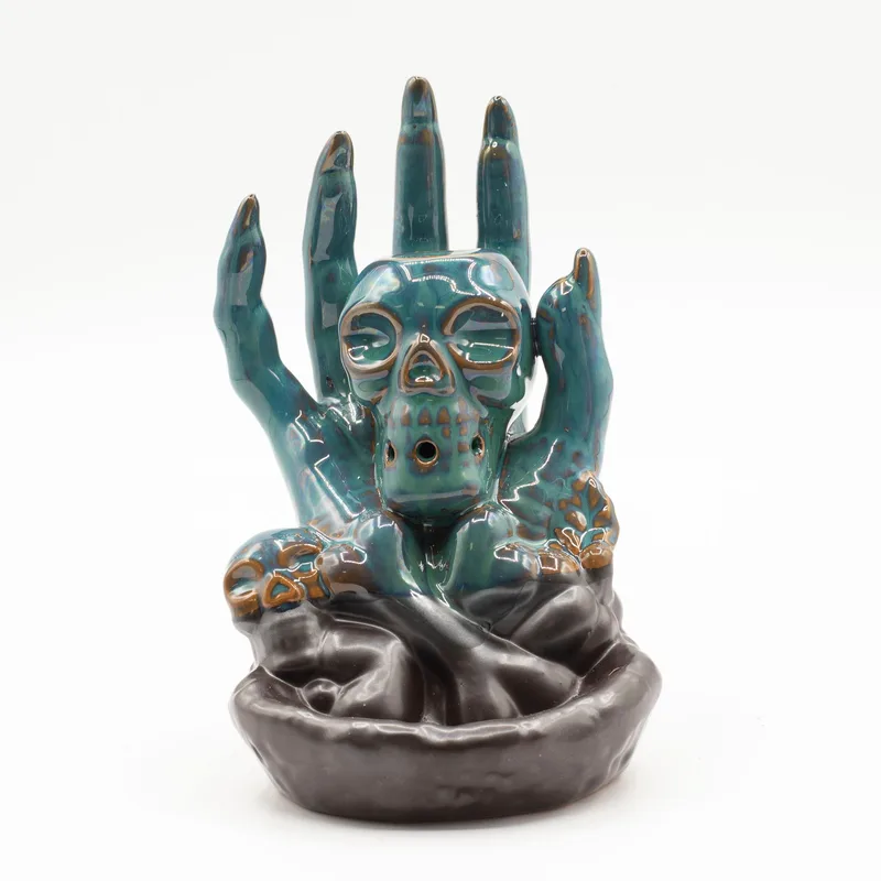 Backflow Incenso Bruciatore Skull in Hand — foto 4