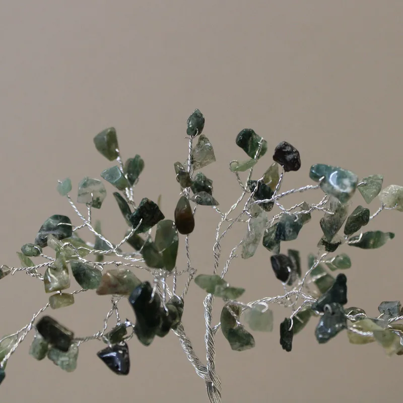 Gemstone Albero with Organite Base 80 Stone Moss Agate — foto 2