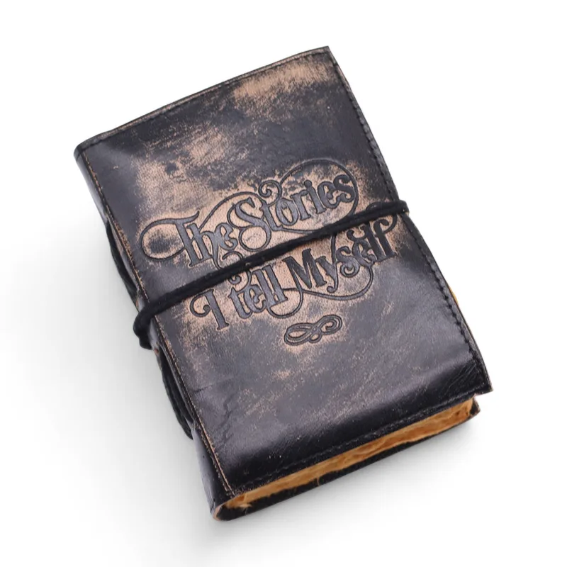 Fat Deckled Edge Leather Notebooks The Stories I Tell Myself — foto 2