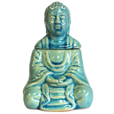 Sitting Buddha Olio Bruciatore - Blu — foto 1