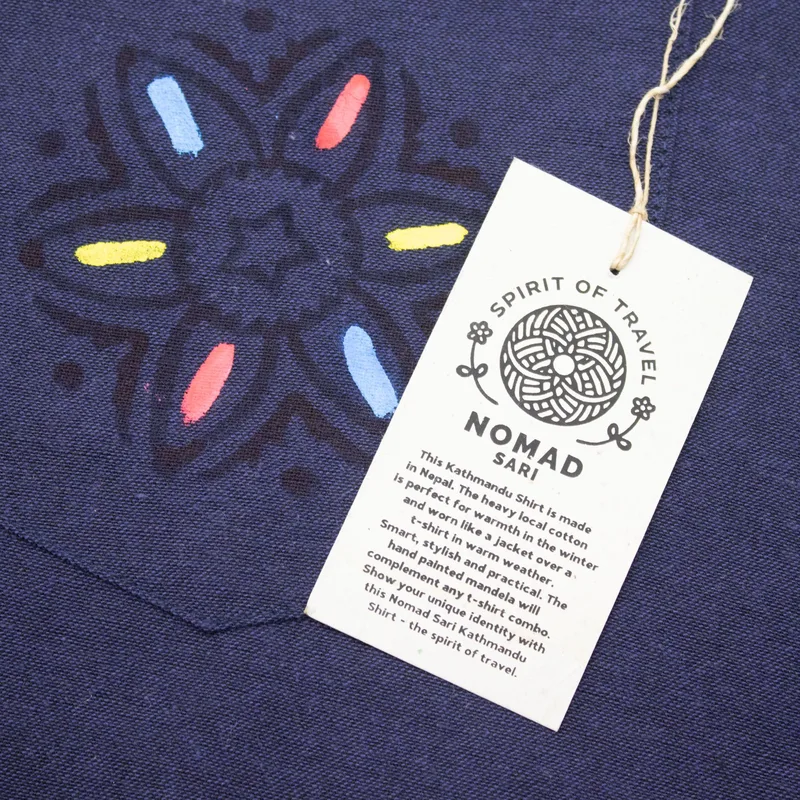 Nomad Sari Kathmandu Shirt Indigo XL — foto 5
