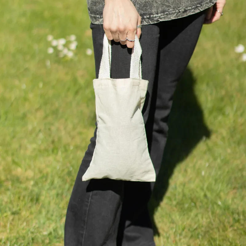 Nomad Sari Iconic Mini Gift Tote Bag - Unprinted- (25x18cm) - Naturale 4oz — foto 4