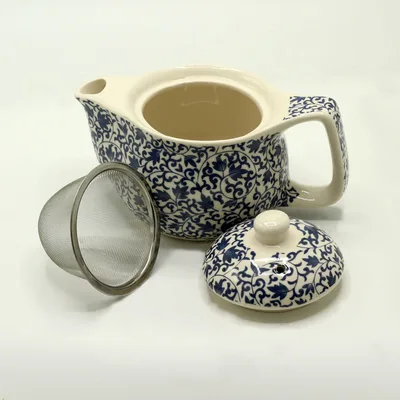 Small Herbal Teapot - Blu Pattern — foto 1