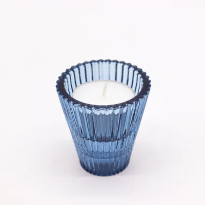 Set of 2 Flip Dinner Candela / Tealight Porta - Royal Blu — foto 1