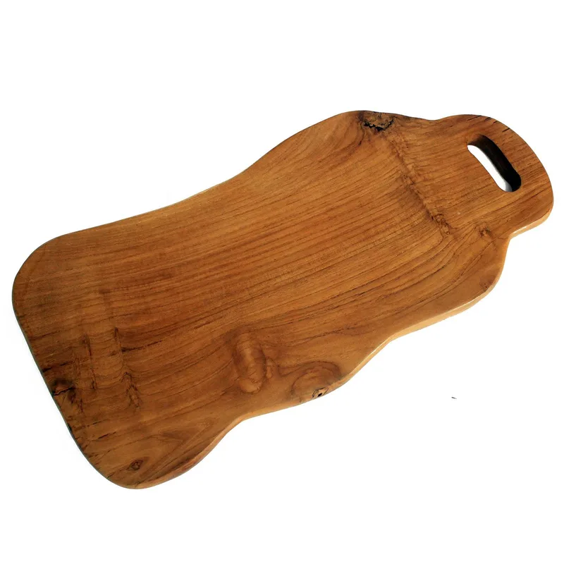 Tagliere in teak da 50cm, per un tocco di calore in cucina — per un soggiorno accogliente