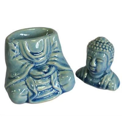 Sitting Buddha Olio Bruciatore - Blu — foto 2