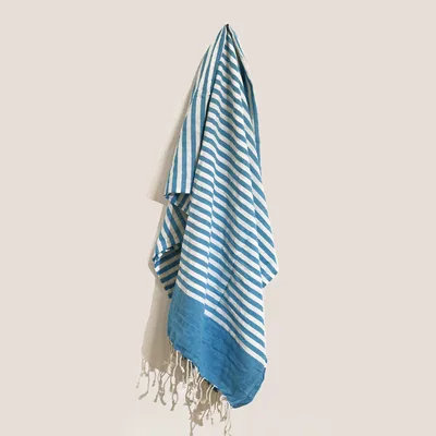 Cotton Pario Throw - 100x180 cm - Sky Blu