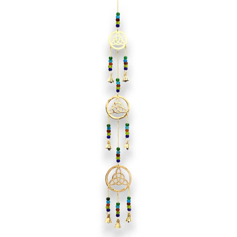 Indian Chimes Brass Celtic Drop 7 Bells 6x64cm — foto 1