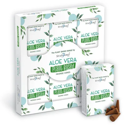 Plant Based Incenso Cones Aloe Vera — foto 1